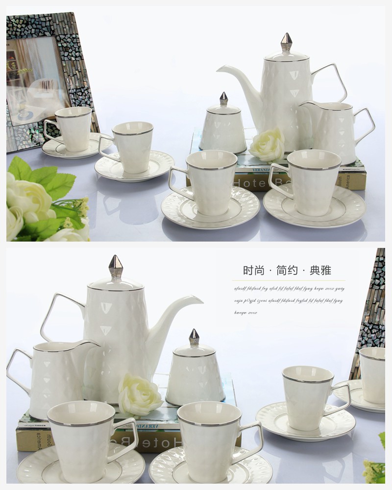 Family decoration crafts creative Home Furnishing coffee cup set three pot +4 album (excluding large wooden fee) NHTC1034-11-WS2