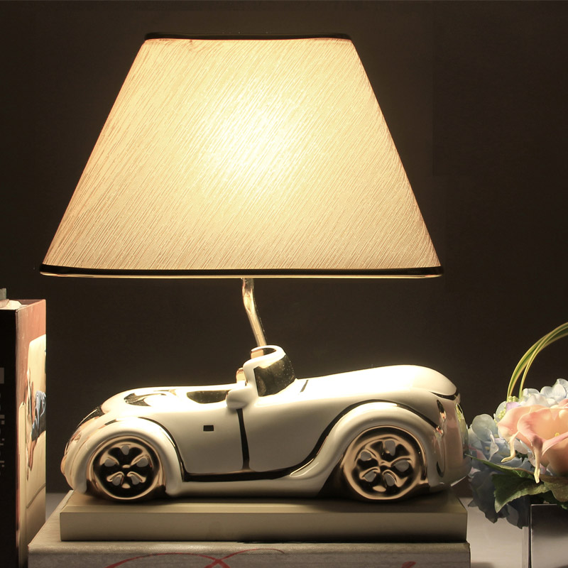 Life table lamp decoration sector convertible car open children's room a couple of creative Princess bedroom bedside fashion modern wood energy saving Jane (excluding wooden fee) NHTC1032-WG3