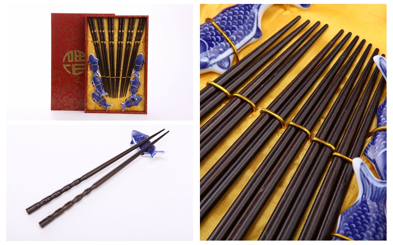 High grade gift chopsticks with 6 double flip Y6-0011