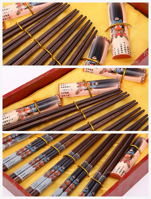 High-end gift chopsticks face printing 6 double flip Y6-0183