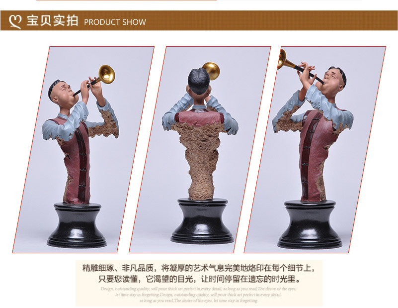 Figure decoration festive resin crafts of old Beijing creative gifts Home Furnishing art decoration P-7662