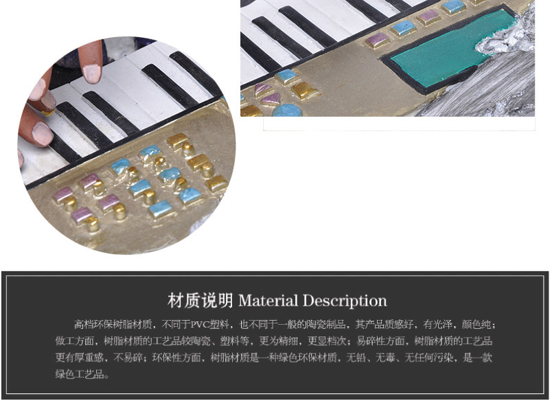 Bar medium body music sculpture decoration decoration creative Home Furnishing resin ZP-7085