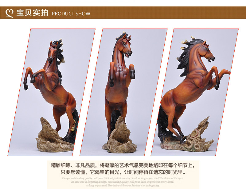 The horse put pieces Home Furnishing resin crafts jewelry ornaments decoration home decorations Zhaocai Office of small animal articles HS-41/A2