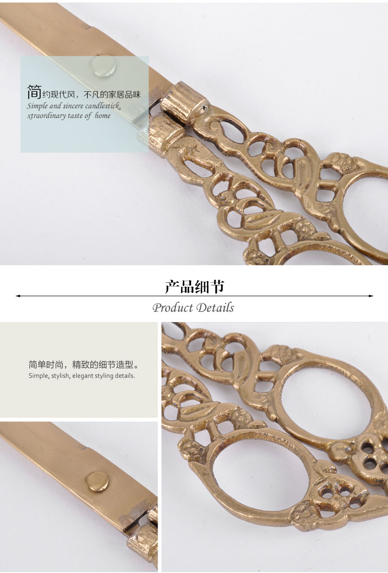 The import of gold embossed craft ornaments scissors creative ornaments sample room 100451253