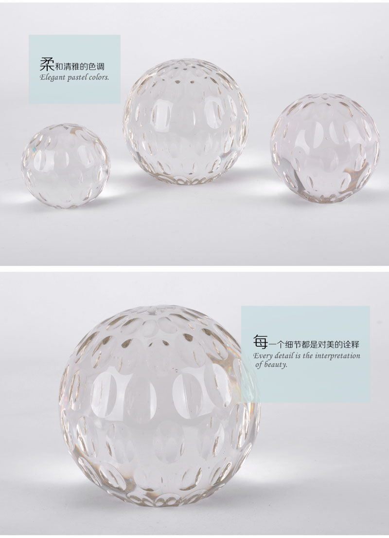 The import of high-grade glass ball Home Furnishing decorative decoration 10046252-BLQ-S2