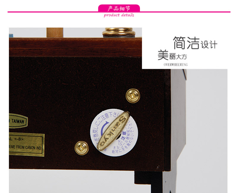 The vintage wooden desk desk music box music box to send birthday gift from creative students (excluding wooden fee) MW-0294