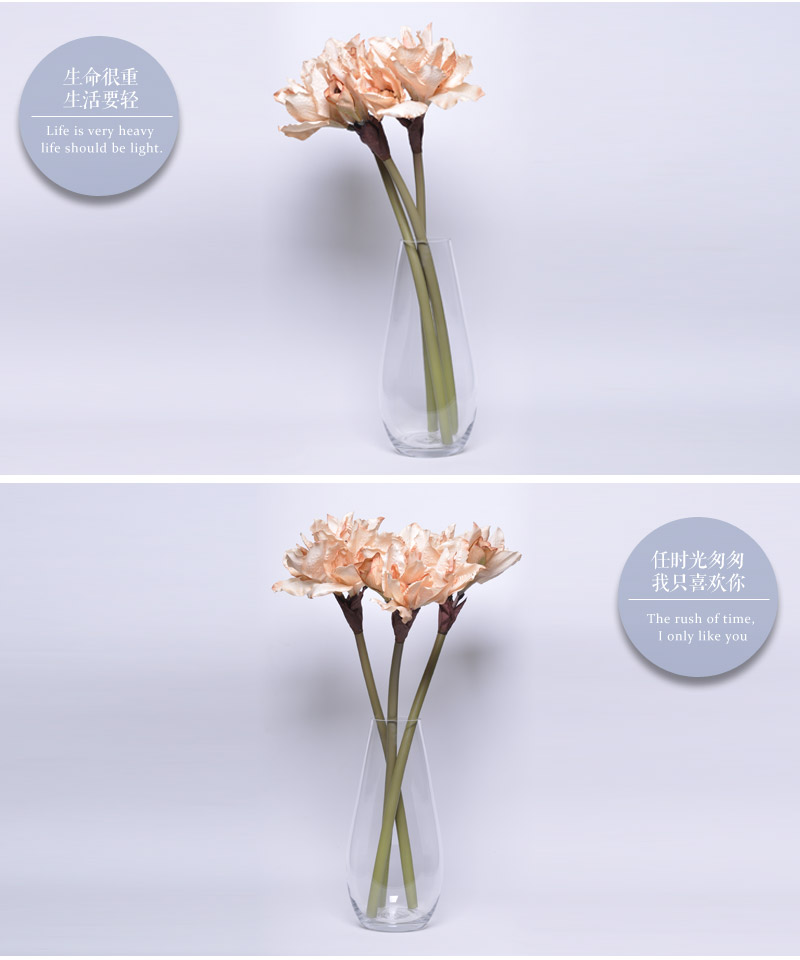The simulation of single flower orchid flower Home Furnishing decorative flowers Amaryllis room furnishings flowers JZT-10016-CPG3