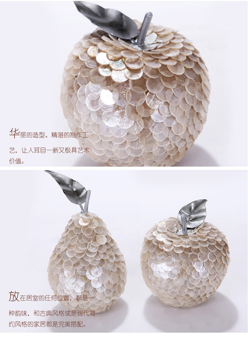 The creative fruits of apple pear Home Furnishing resin decoration soft decoration living room bedroom furnishings decorations gifts CFB90367-FC195