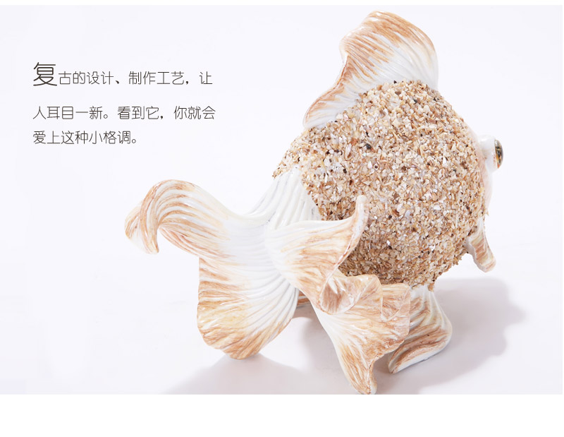 European modern resin handicrafts goldfish office housewarming gift Home Furnishing Hotel sample room 100075-K02 jewelry ornaments4