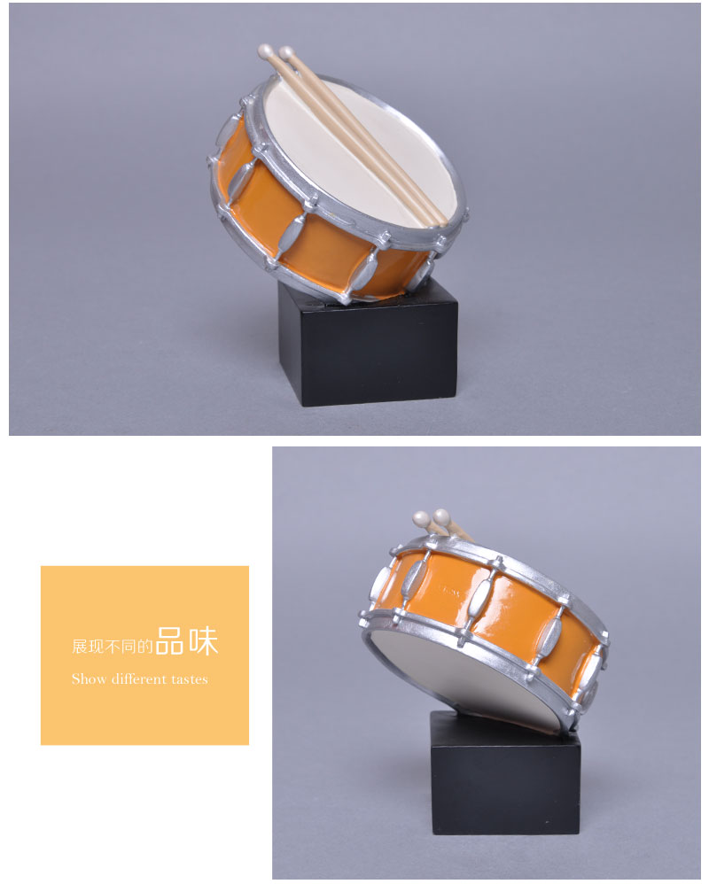 High-grade resin decorations gifts decoration decorative musical drum bar KTV 06036/06037 opened the studio props4