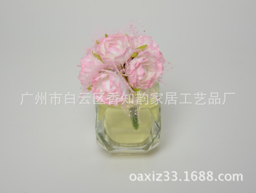Natural rattan fragrance volatile no fire Aromatherapy Essential Oil 30ml rattan fragrance crystal glass flower simulation E084