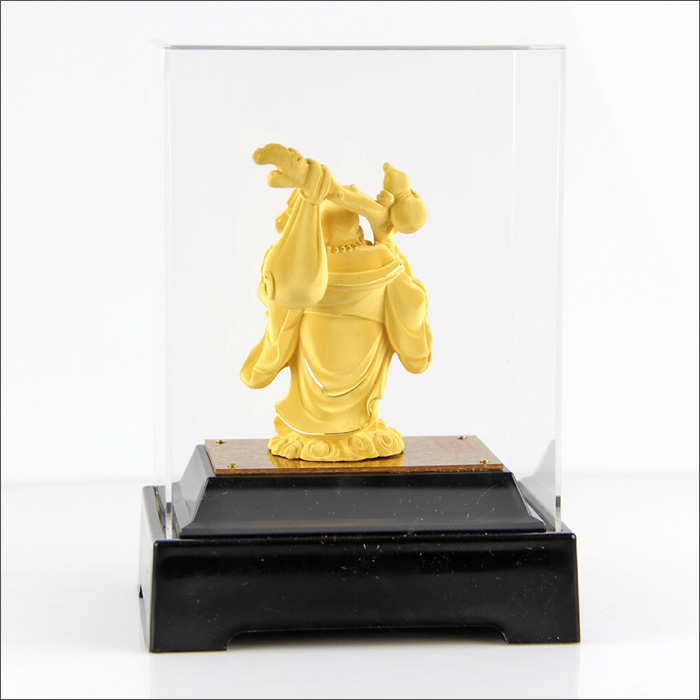 Manufacturers selling crafts crafts business gift gold alluvial gold gift will pin feng shui supplies lucky Maitreya2