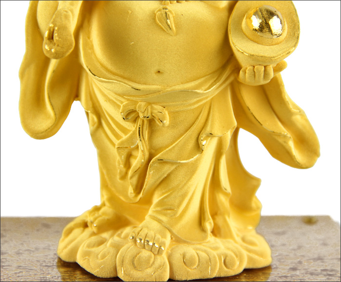 Manufacturers selling crafts crafts business gift gold alluvial gold gift will pin feng shui supplies lucky Maitreya4