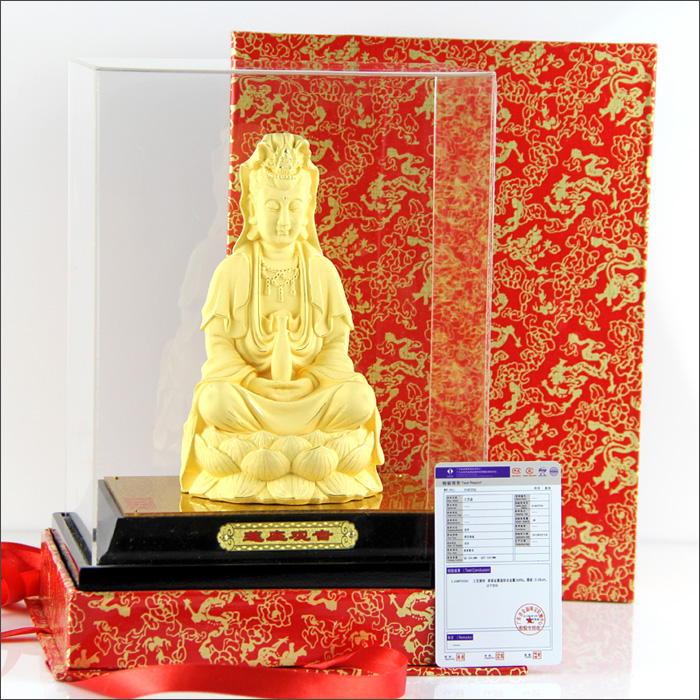 Business gifts crafts manufacturers selling cashmere alluvial gold Guanyin7