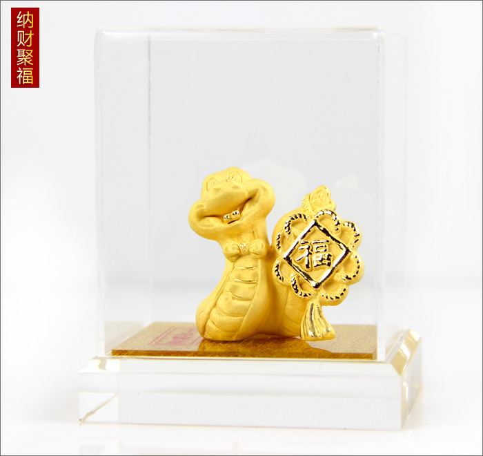 Factory direct sales gifts crafts velvet satin golden business gifts will give gifts Jiapin Jinshe insurance opener ornaments6