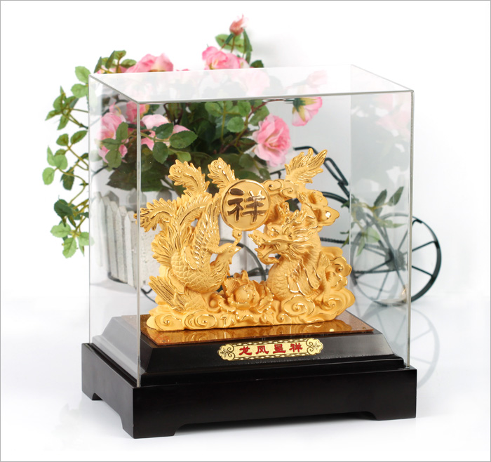 Manufacturers selling gilt decoration crafts crafts velvet satin golden wedding gifts Jiapin wedding supplies and give gold.1