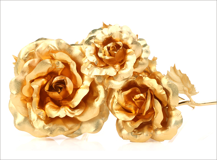 Manufacturers selling cashmere alluvial gold gold rose business gift wedding gift gift Jinhua series opener insurance2