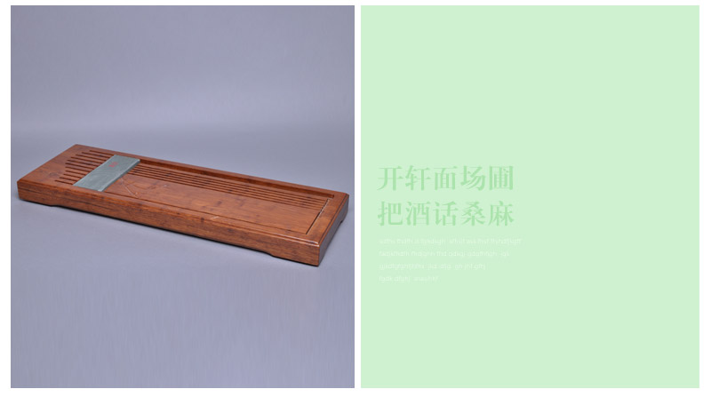 Single moso bamboo to make heavy tea Kung Fu tea tea a harmonious big JJ053 saucer stone4