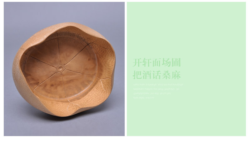 Lotus lotus leaf tea bowl bowl containing fittings with bamboo bowl dessert plate natural fruit quality JJ0014