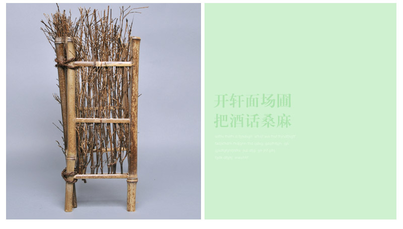 Handmade bamboo woven bamboo fence with zero screen small tea tea ceremony tea table decoration decoration bamboo tea JJ0314