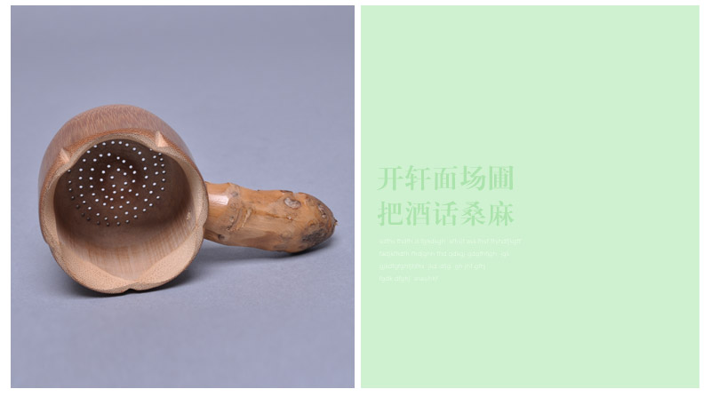 Pure natural bamboo bamboo bamboo root tea root filter Kung Fu tea tea tea strainer special offer JJ037 accessories4