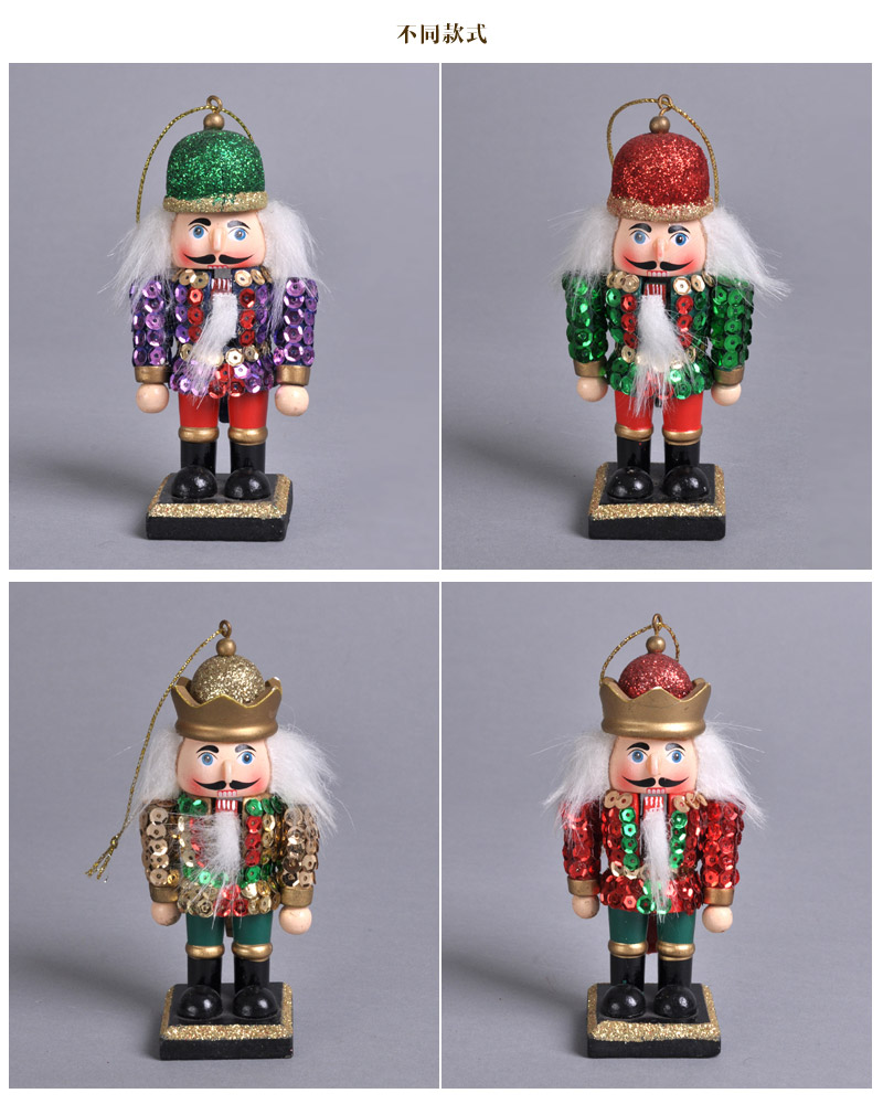 The Nutcracker doll soldier king 10CM puppet soldiers Home Furnishing Decor creative decoration 964