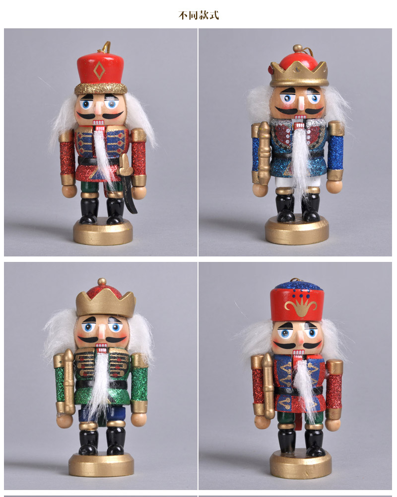 The Nutcracker doll soldier king 17CM puppet soldiers Home Furnishing Decor creative decoration 856314