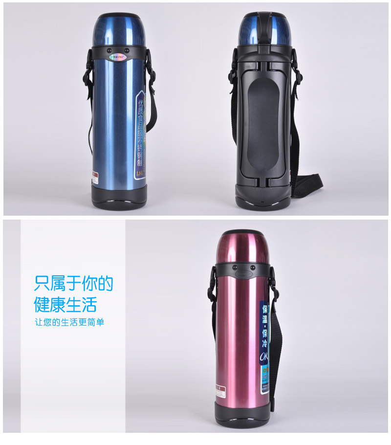 1.8 liter 304 stainless steel insulation bottle vacuum large capacity wide mouth heat preservation pot J-33164