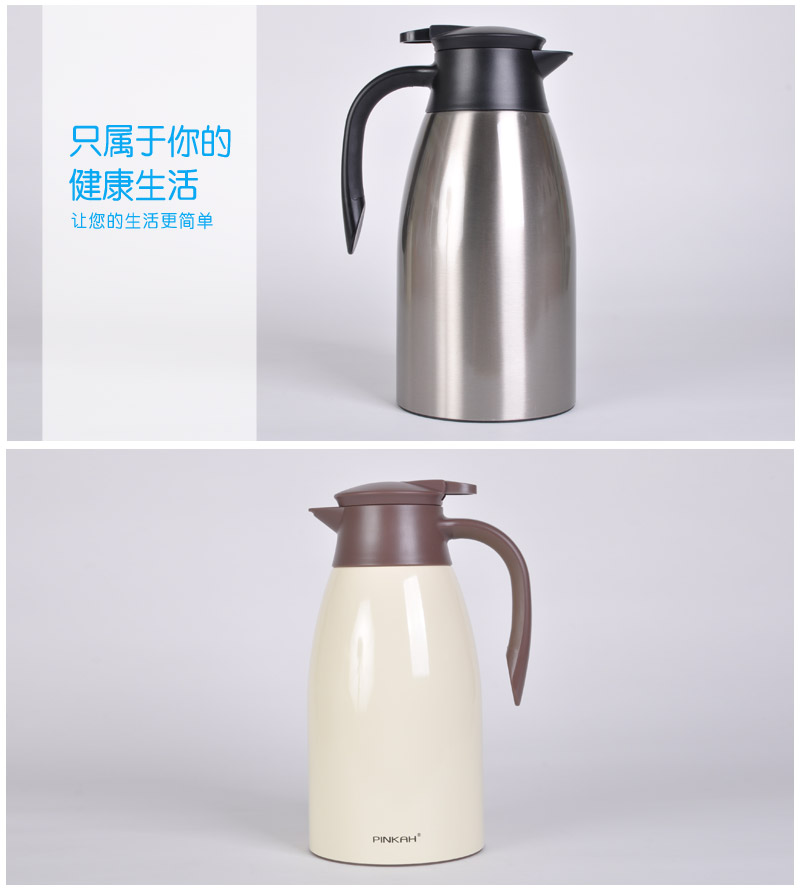 2L high capacity 304 stainless steel high vacuum insulation pot warm water bottle hot water bottle coffee pot PJ-31084