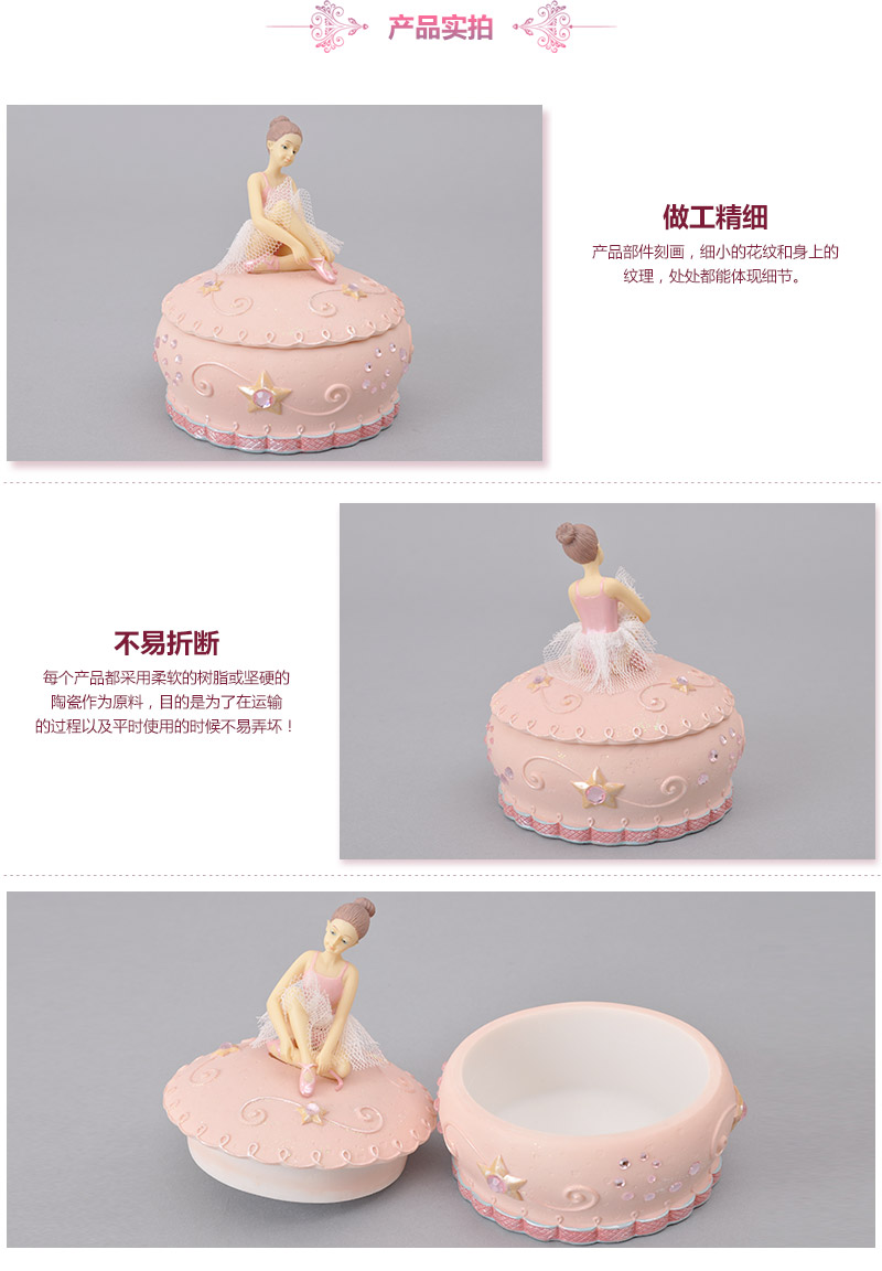 Creative dance ballet girl rotary Music Box Music Box Music Box Dance Girl Birthday gift for girls (excluding wooden fee) MP-9293