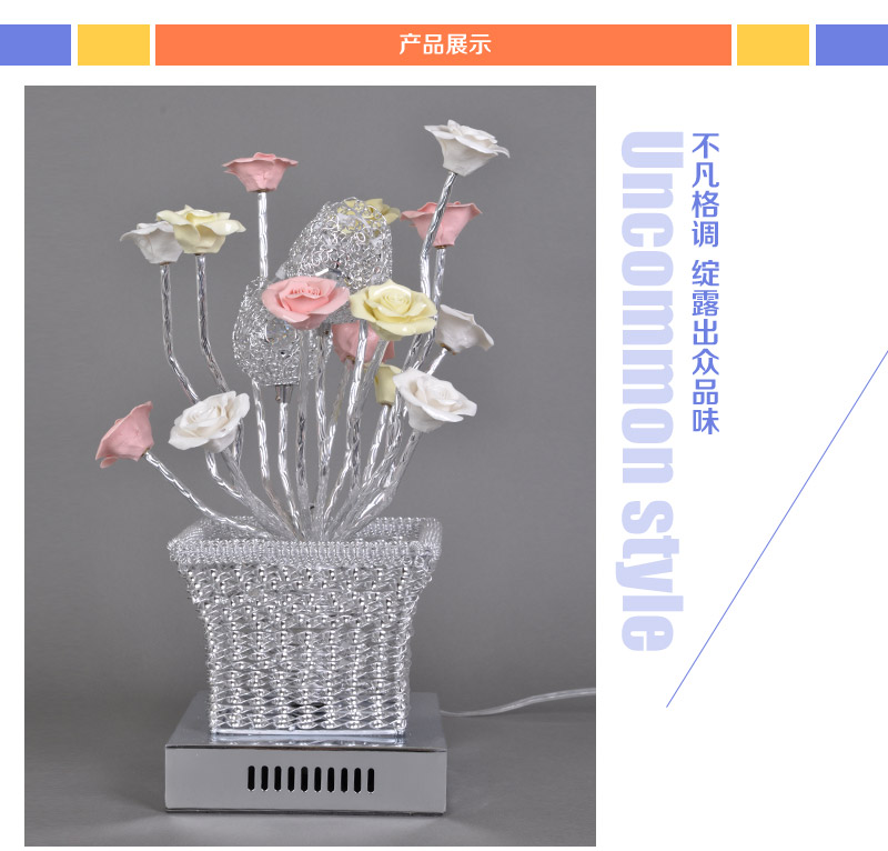 Fashionable personality table lamp bedroom lamp, high quality aluminum material, aluminum LED art lighting 58393