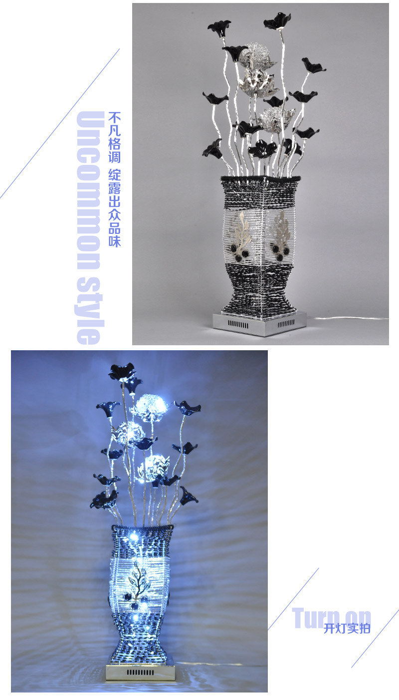 Modern fashion creative desk lamp aluminum wire Art Vase lamp LED floor lamp decoration lamp YG-43104