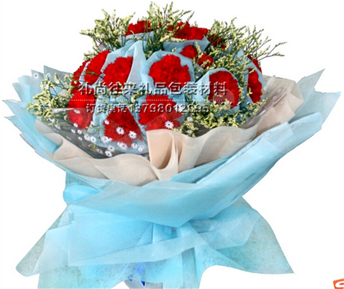 Cartoon bouquet Florist supplies packaging paper flowers wholesale special offer 21 color 45 monochrome paper packaging material paper ordinary flowers wholesale Florist Fucai color is7
