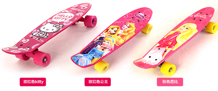 Mickey / Princess / Spiderman /kitty/ Bobbi fish skateboard3