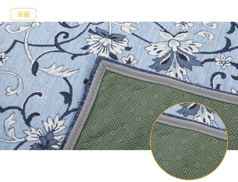 European style new high-end luxury light gray floral pattern Dornier rectangular Home Furnishing carpet carpet mats living villa model room carpet HXY-153