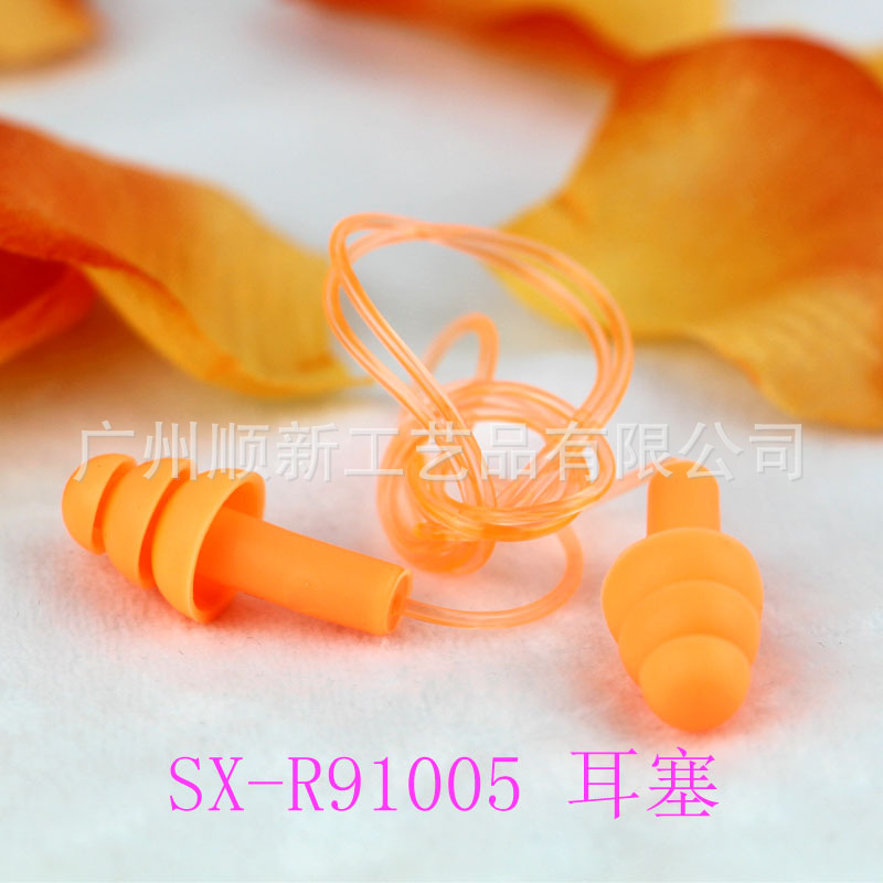 [2015] Guangzhou manufacturer low price wholesale pure silica gel belt line sports waterproof noise reduction earplug7