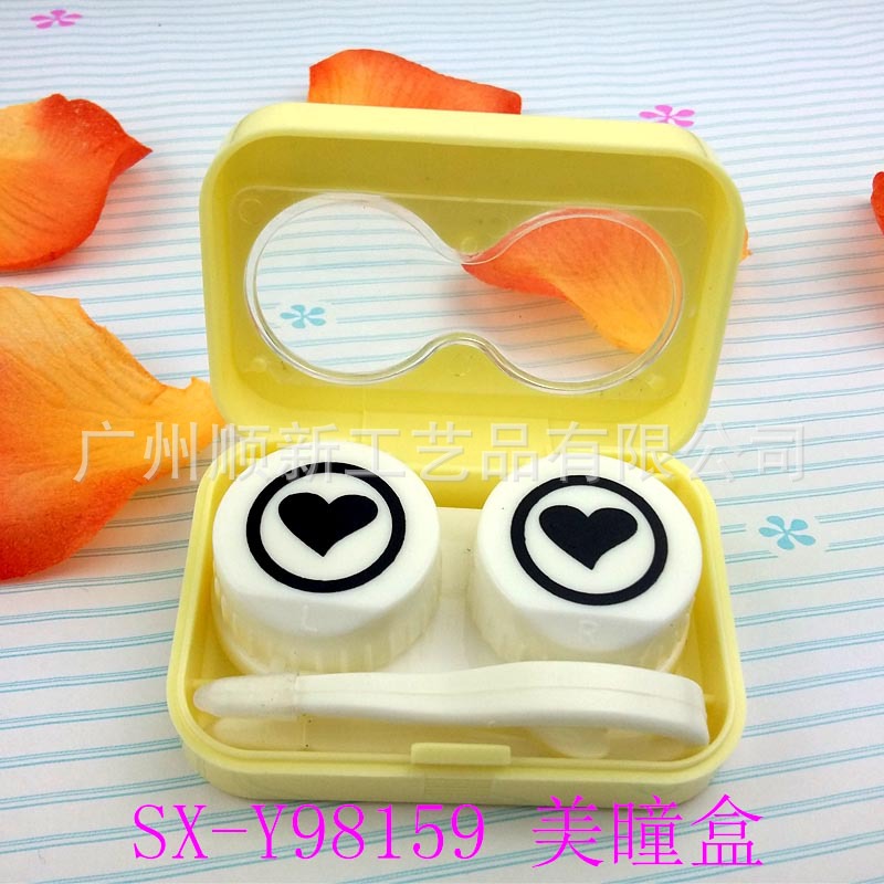 [2015] the new hot wholesale manufacturers cartoon exquisite double contact lenses box cosmetic contact lenses box mate11