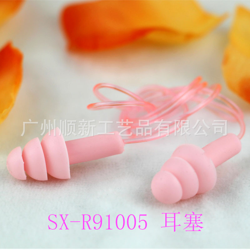 [2015] Guangzhou manufacturer low price wholesale pure silica gel belt line sports waterproof noise reduction earplug13