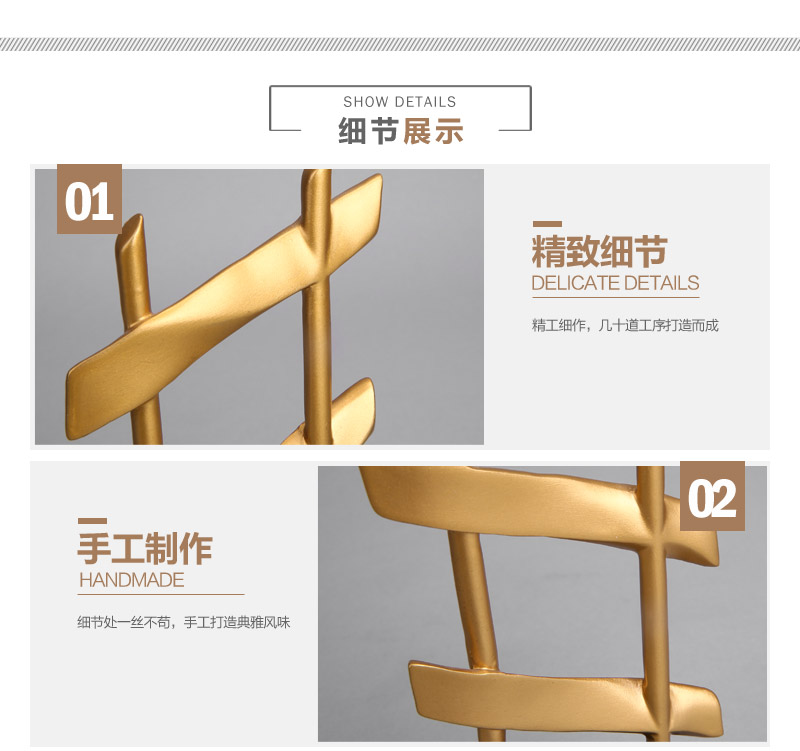 Modern Chinese simple Home Furnishing resin or mark clef soft outfit Home Furnishing ornaments crafts 06058A6