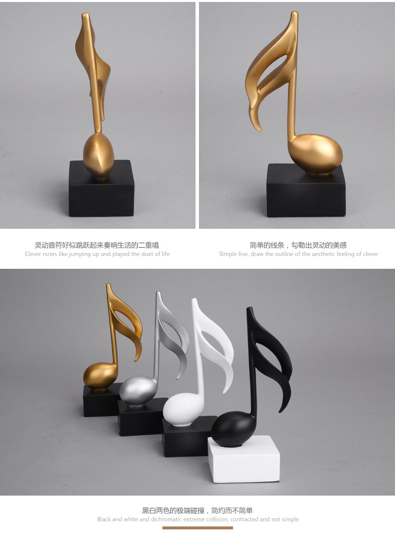 The modern Chinese style furniture after modern resin crafts music room decoration decoration decoration villa 06016A5