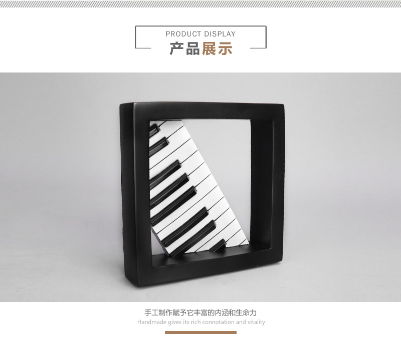 Modern Chinese style jewelry Home Furnishing resin handicraft ornaments ornaments happy 06019 piano piano notes4