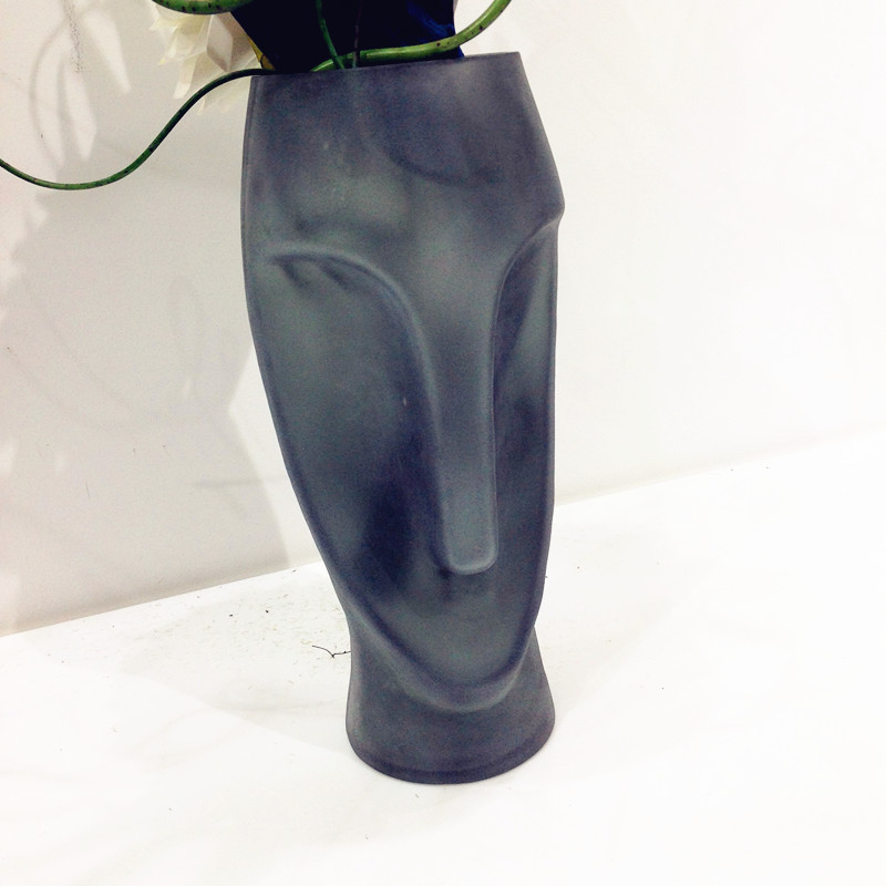 Modern simplified face art bottle floral emulation flower simulation plant home decoration2