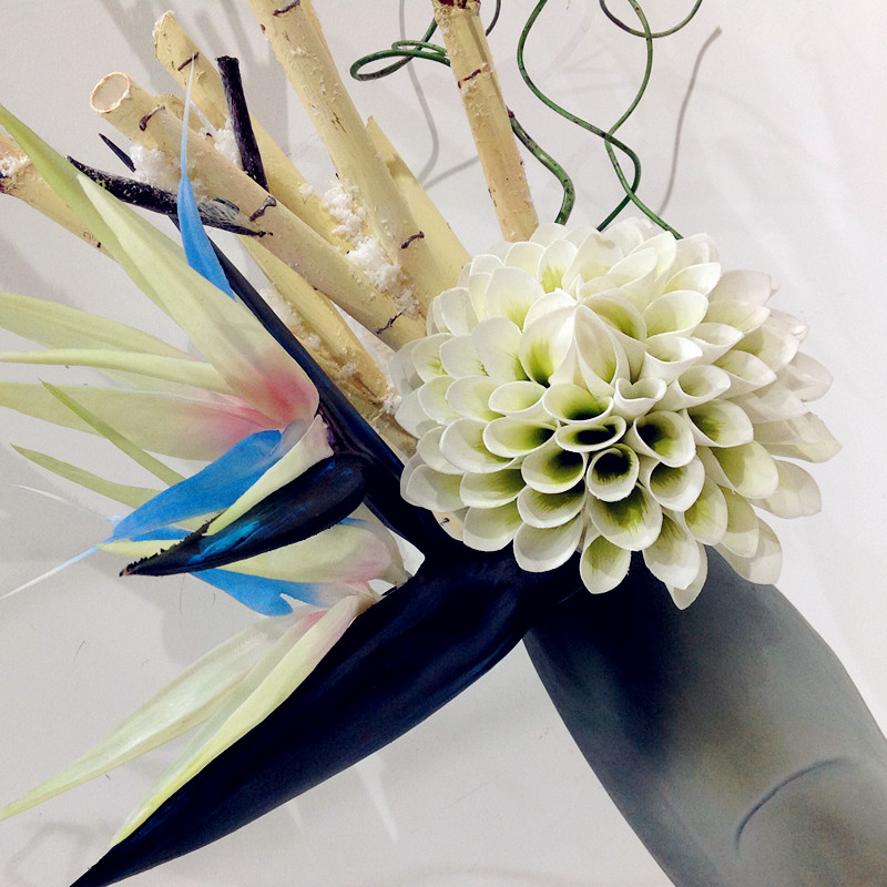 Chinese Simplified face Art Vase floral emulation flower simulation plant home decoration4
