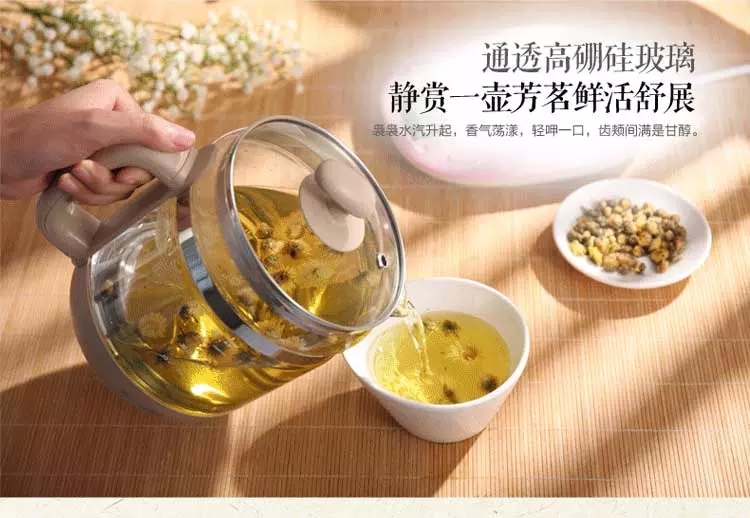 Bear/ YSH-B18W2 bear bear health pot full automatic multifunctional decocting pot electric glass teapot4