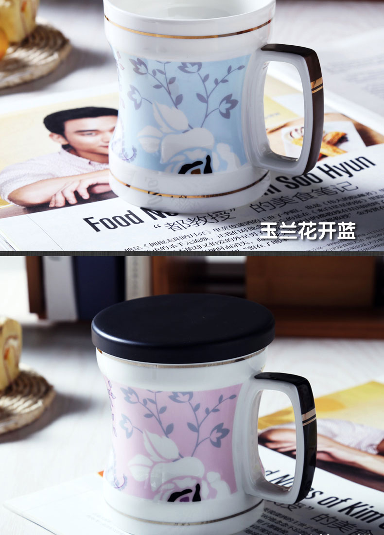 Proud cup with cover ceramic creative ceramic filter simple ceramic mug cup tea office large birthday gifts13