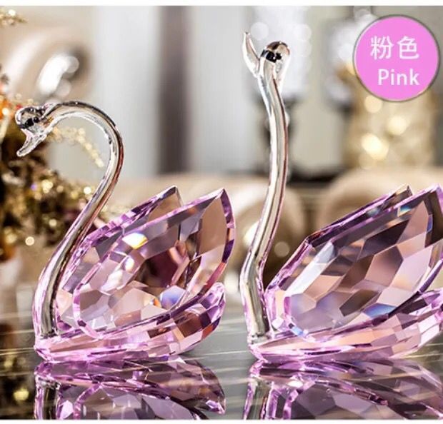 Dong Qi technology of high-grade crystal ornaments creative wedding gift gift Home Furnishing Swan jewelry5