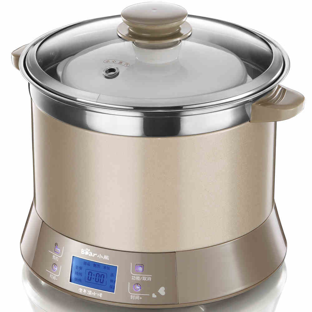 Bear (Bear) DDZ-125TC electric cooker electric stew pot four liner steel double stew 2.5L40
