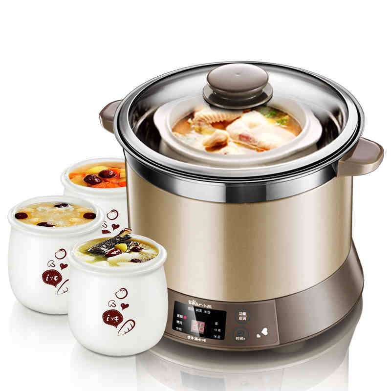 Bear (Bear) DDZ-125TC electric cooker electric stew pot four liner steel double stew 2.5L45