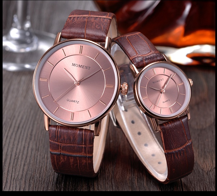 Genuine fashion mens watch belt watch Korean students ultra-thin non mechanical couple simple quartz watch4