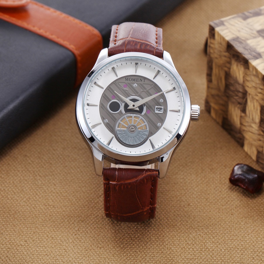 The men's leather watch men quartz watch1